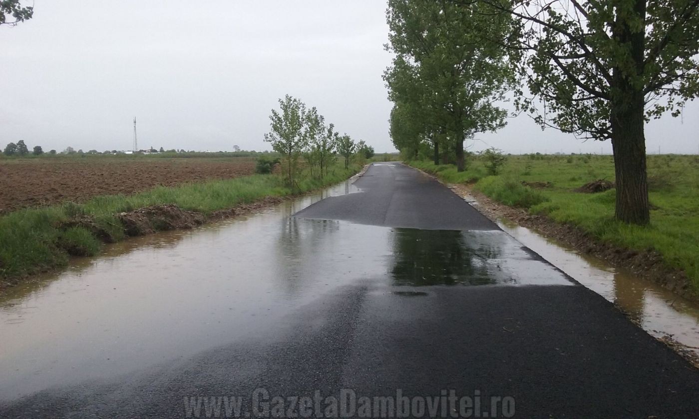 DJ 722, după asfaltarea în regim de urgență
