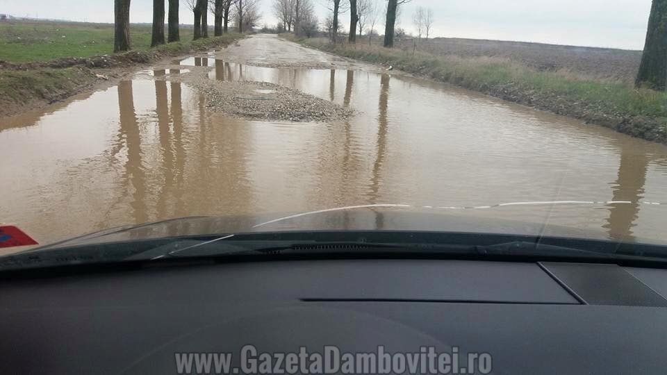 DJ 722 Văcărești - Brăteștii de Jos, martie 2016