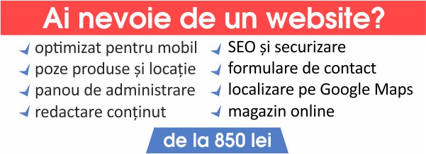 servicii webdesign de la 850 lei