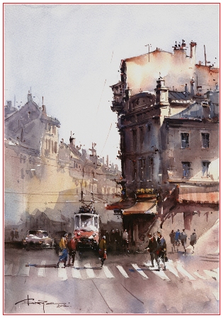 Acuarela_Corneliu_Dragan-Targoviste_Bienala_de_Acuarela_de_la_Shanghai