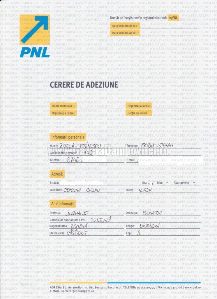 cerere adeziune