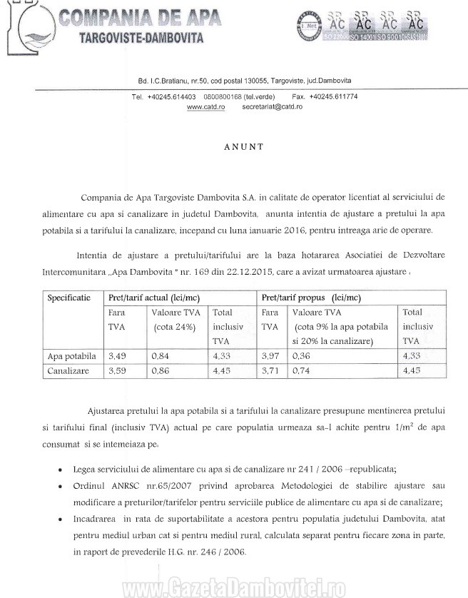 compania de apa