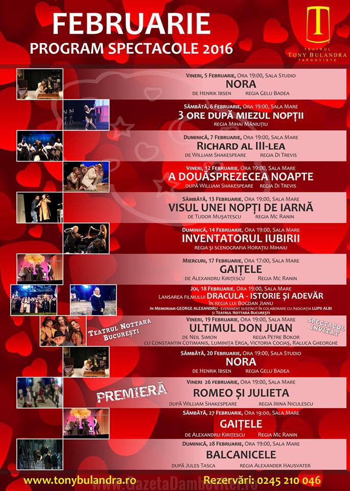 afis teatru februarie