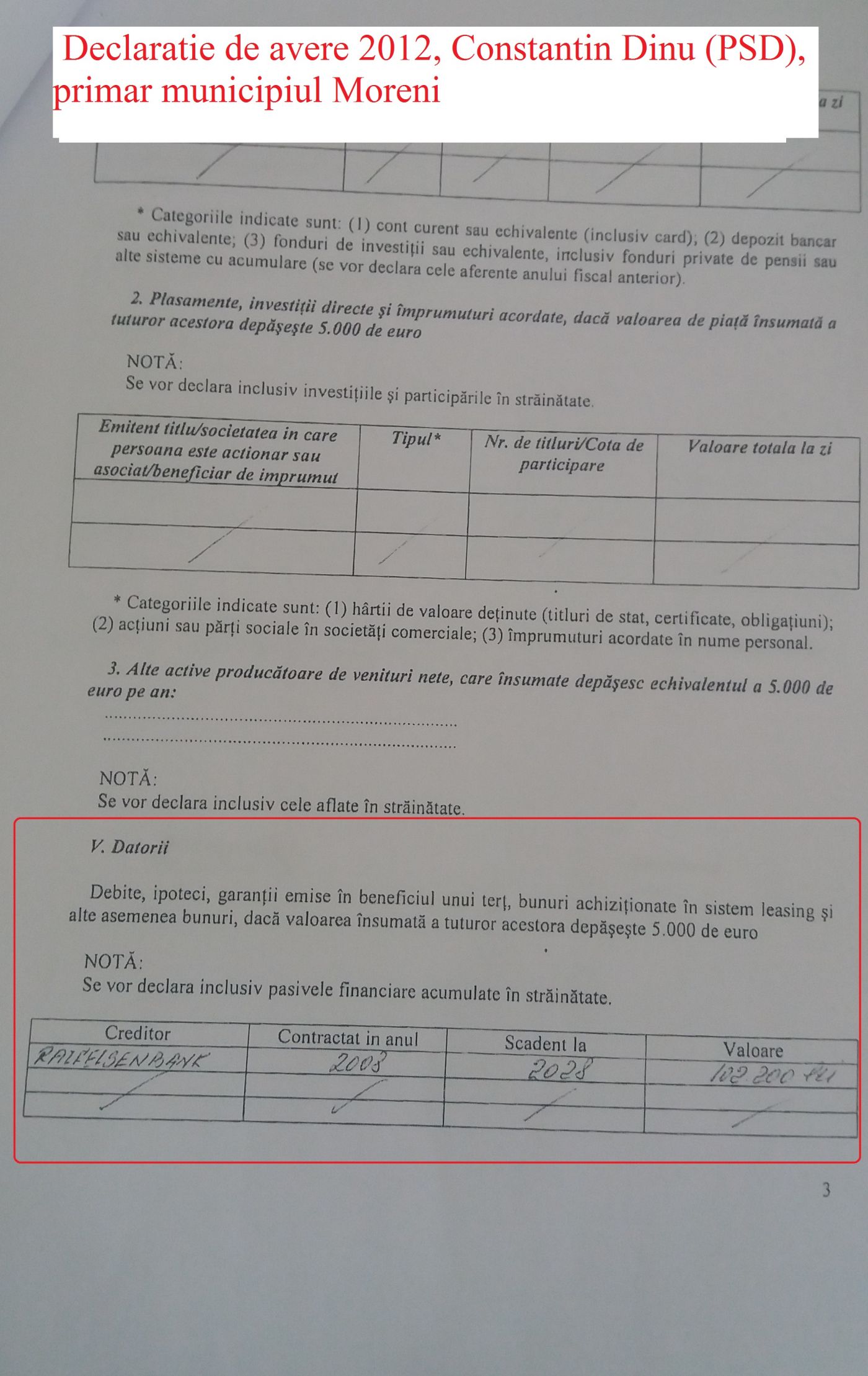 declaratie dinu 2012