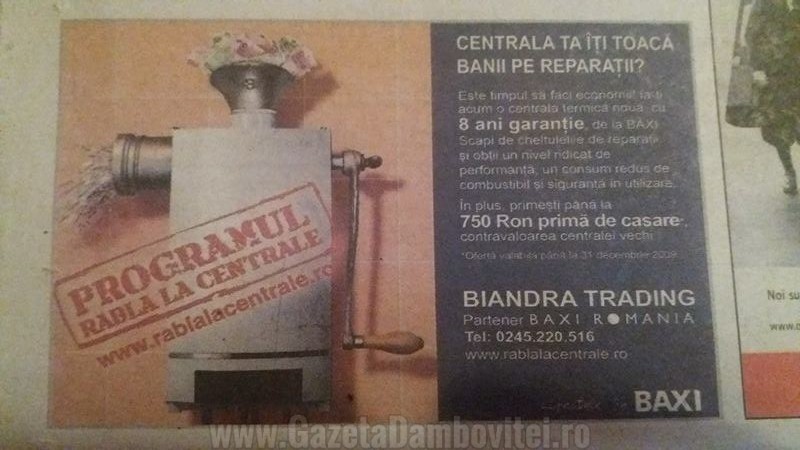 Programul Rabla la centrale, inițiat în 2010, în plin proces de debranșare, de firma condusă până în 2008 de primarul Gabriel Boriga.