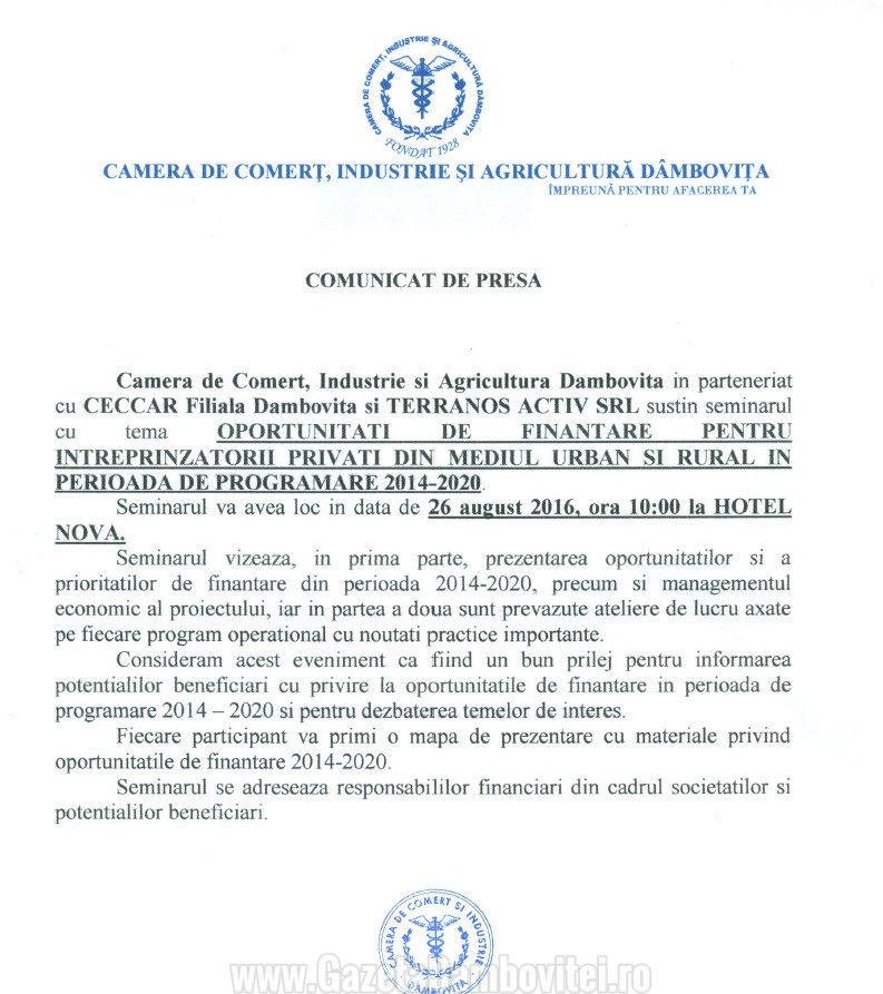 camera de comert