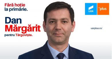 Mesajul lui Dan Mărgărit, candidatul USR PLUS, pentru târgovișteni Mesajul lui Dan Mărgărit, candidatul USR PLUS, pentru târgovișteni