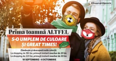 “Prima Toamnă ALTFEL” aduce cadouri instant pentru clienții Ploiești Shopping City “Prima Toamnă ALTFEL” aduce cadouri instant pentru clienții Ploiești Shopping City