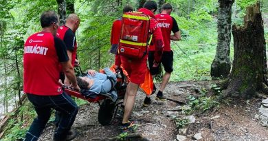 Salvamontiștii dâmbovițeni au cărat, două ore, cu targa, un turist rănit în zona Zănoaga Salvamontiștii dâmbovițeni au cărat, două ore, cu targa, un turist rănit în zona Zănoaga