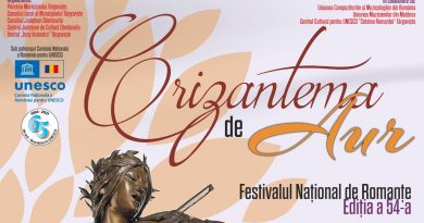 Începe Festivalul Naţional de Interpretare şi Creaţie a Romanţei „Crizantema de Aur”, ediţia a 54-a, 2021 Începe Festivalul Naţional de Interpretare şi Creaţie a Romanţei „Crizantema de Aur”, ediţia a 54-a, 2021