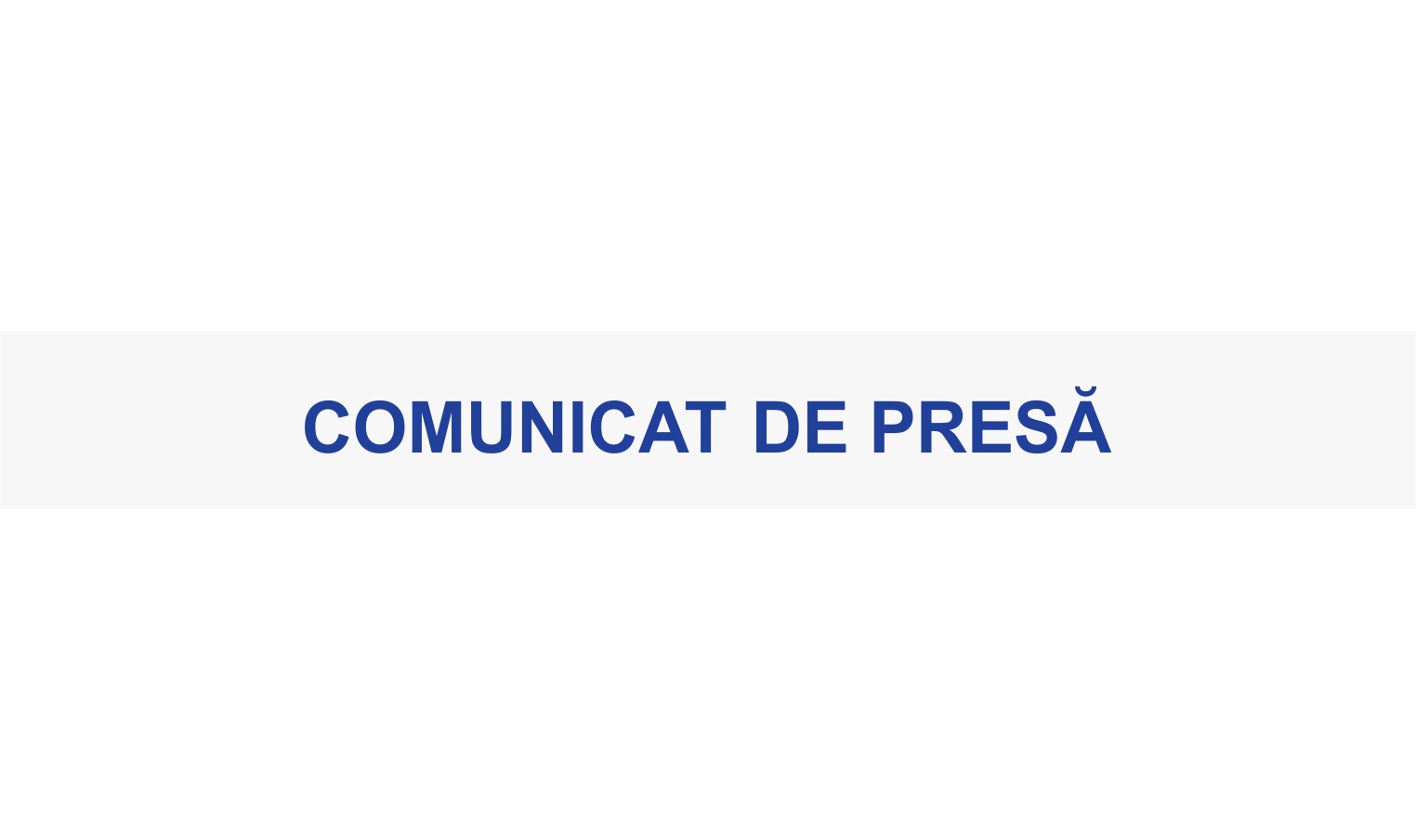 comunicat de presa