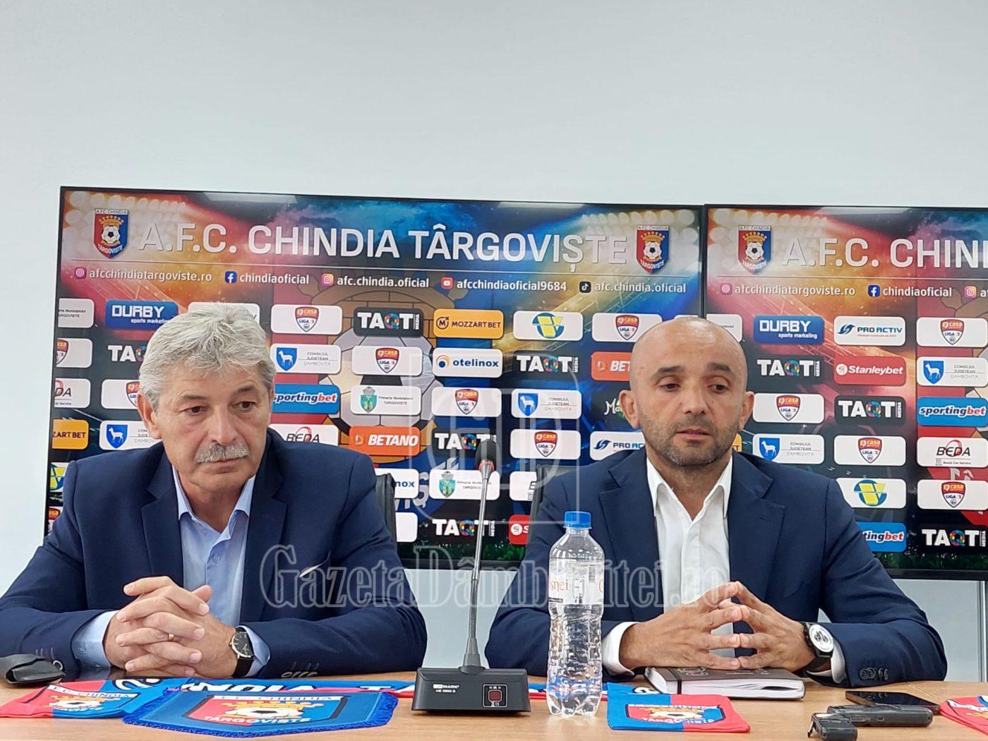 Chindia Târgoviște sub o conducere locală. Lorin Petrescu - președinte, Nicu Croitoru - vicepreședinte