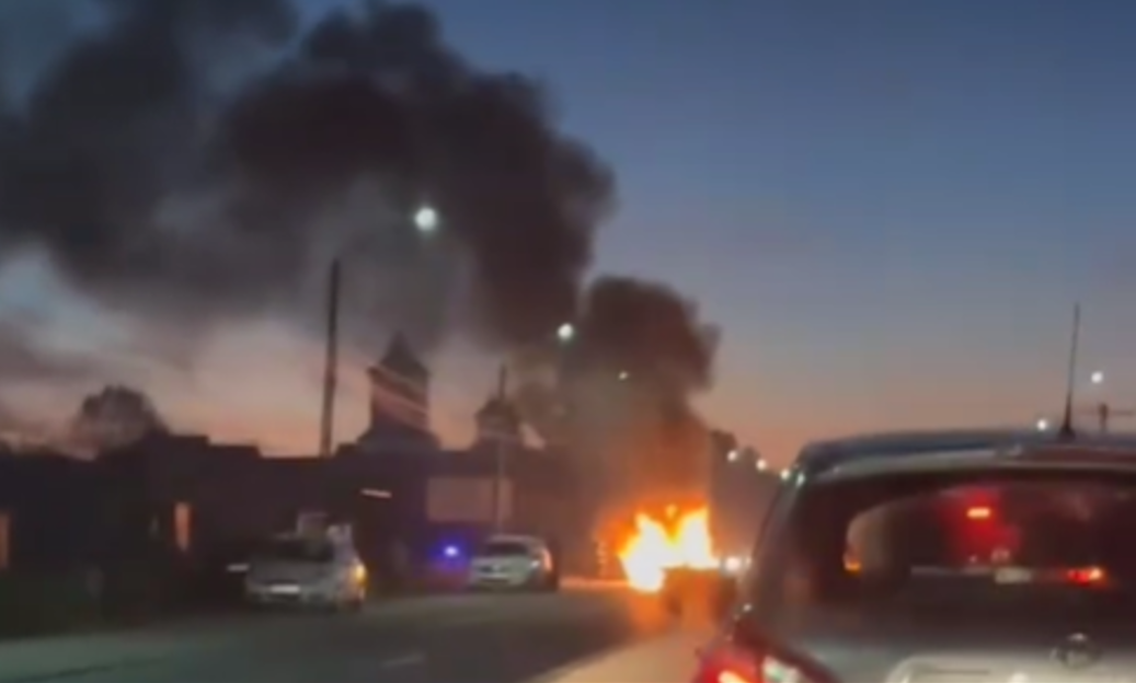 incendiu masina tartasesti noiembrie 2023