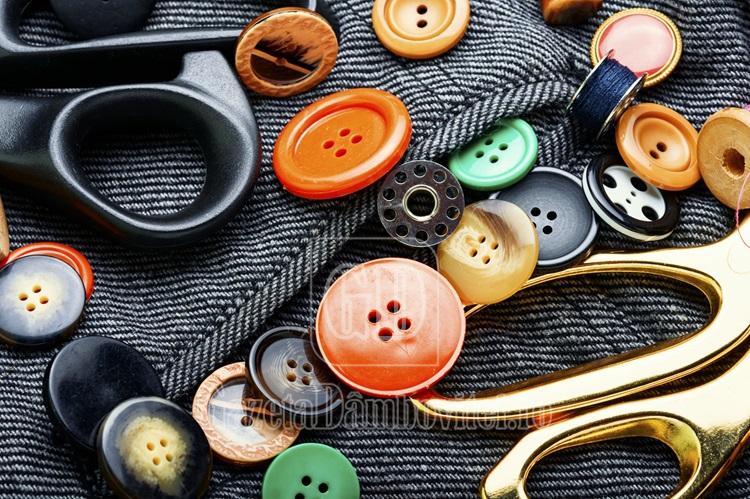 fabrics and sewing tools