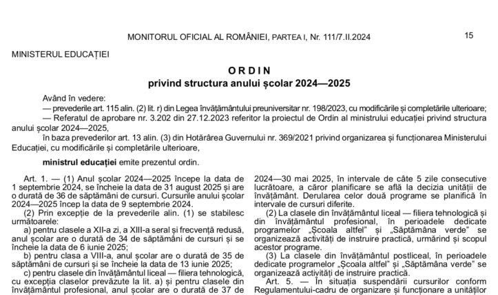 monitor oficial an scolar 2024 2025
