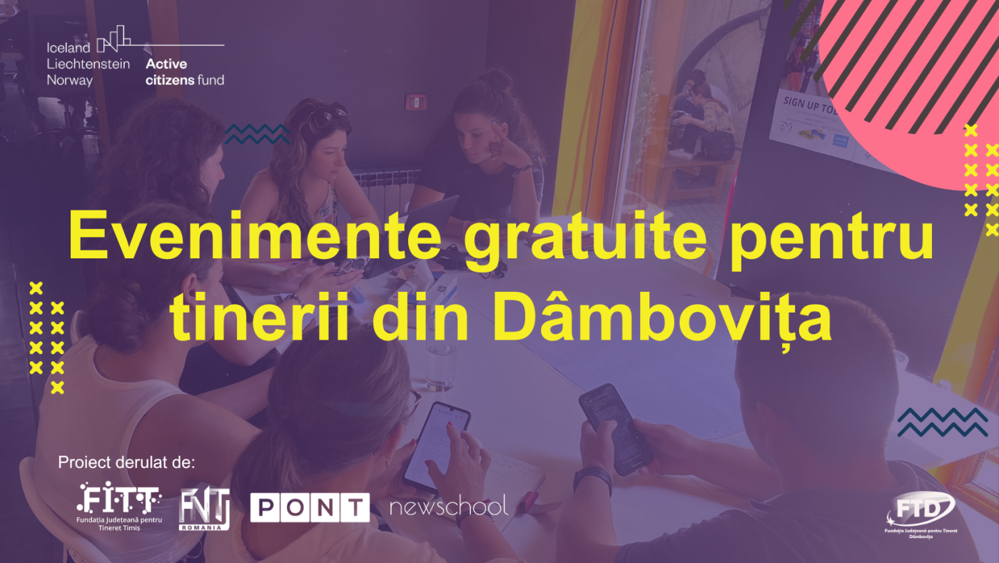 evenimente gratuite pentru tinerii din dâmbovița