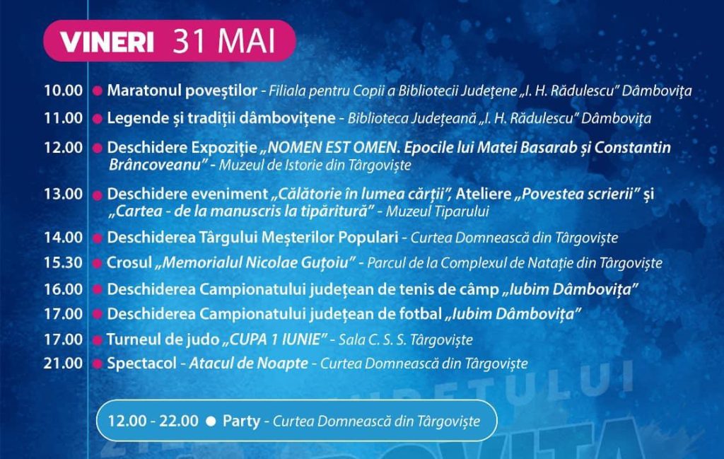 program zilele jduetului 2024