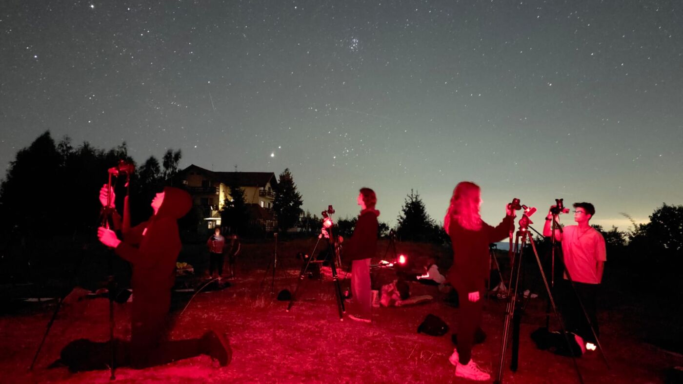 Astrofotografi la lucru – foto: Valentin Grigore