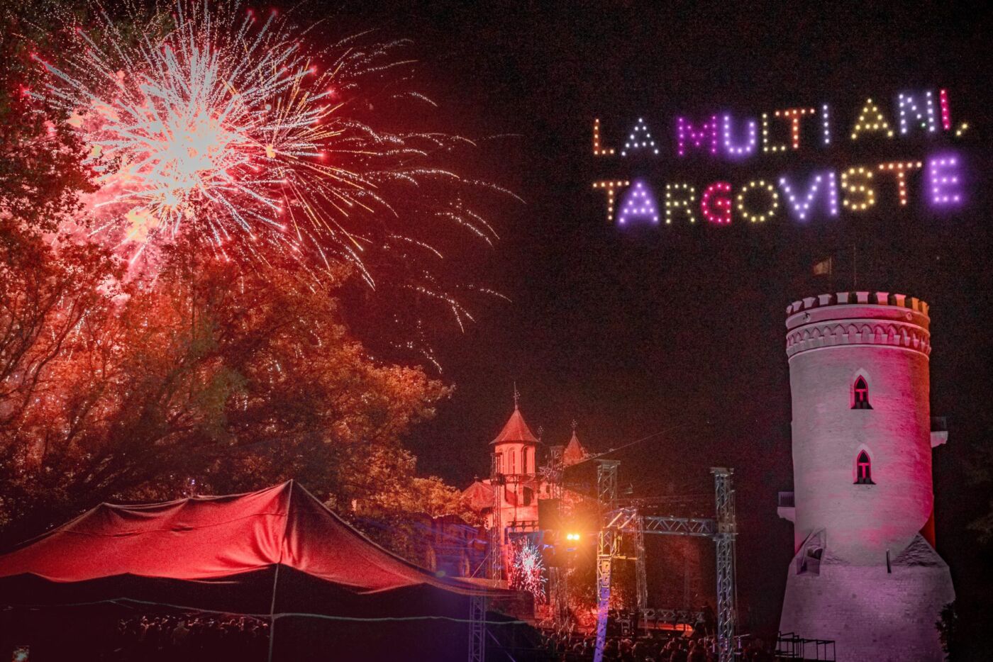 zilele cetatii targoviste 2024 drone artificii