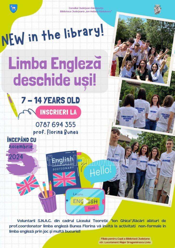 afis limba engleza deschide usi