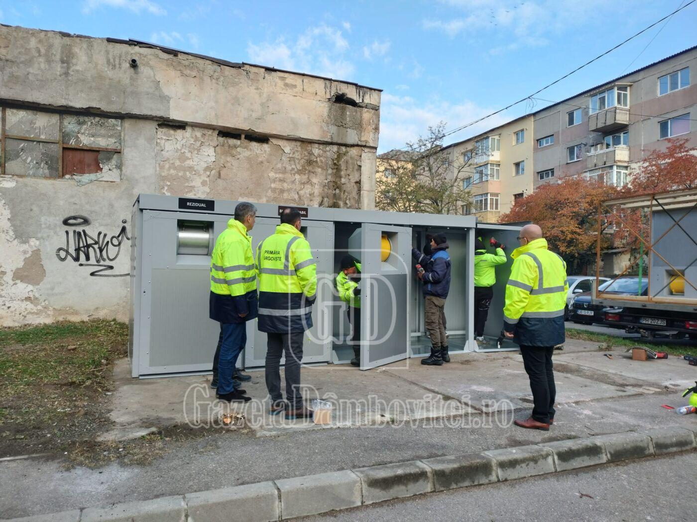 Târgoviștea înlocuiește pubelele cu insule ecologice, în procesul de colectare selectivă a deșeurilor