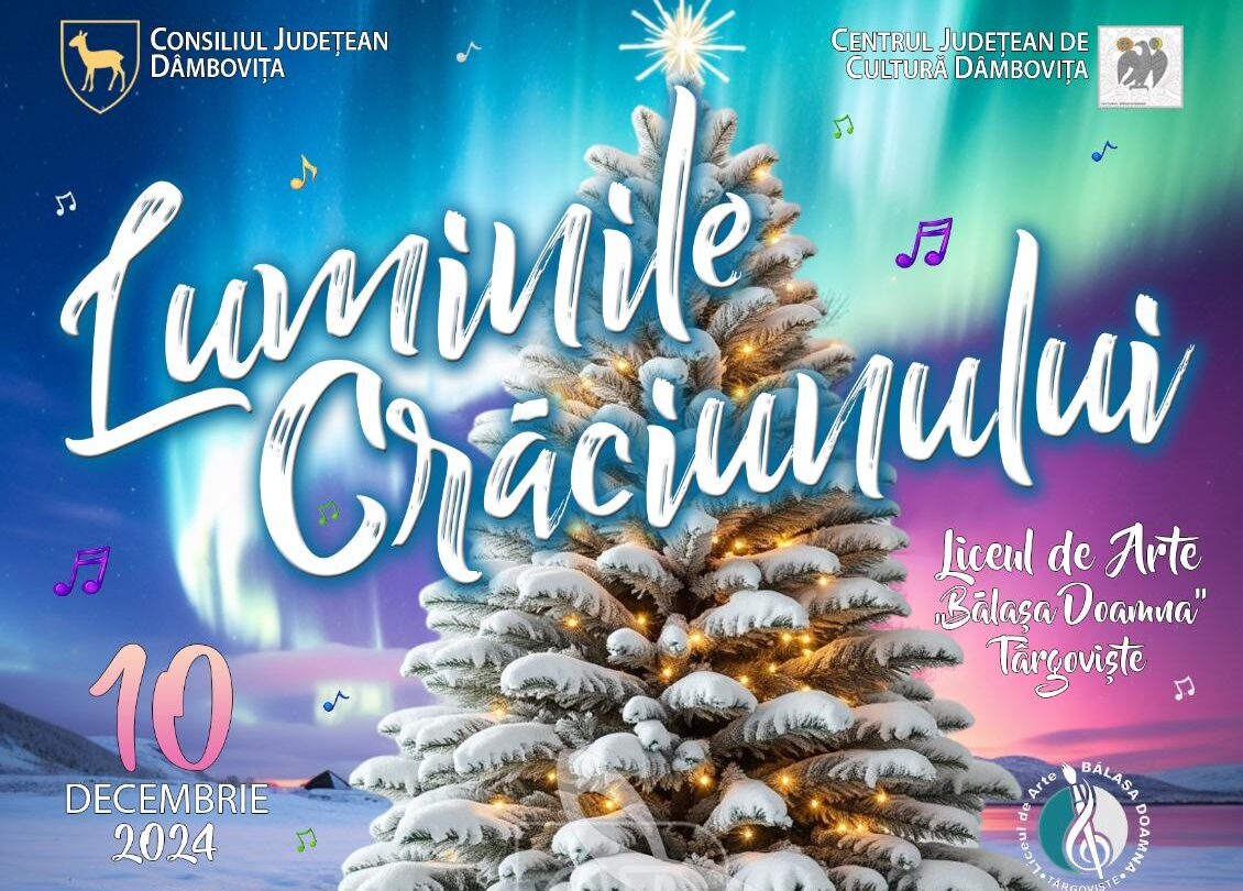 afis luminile craciunului