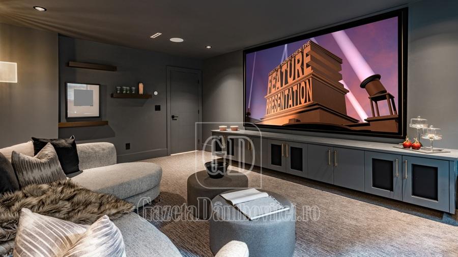 home,theatre,with,low,lighting,grey,furnishings,large,projection,screen
