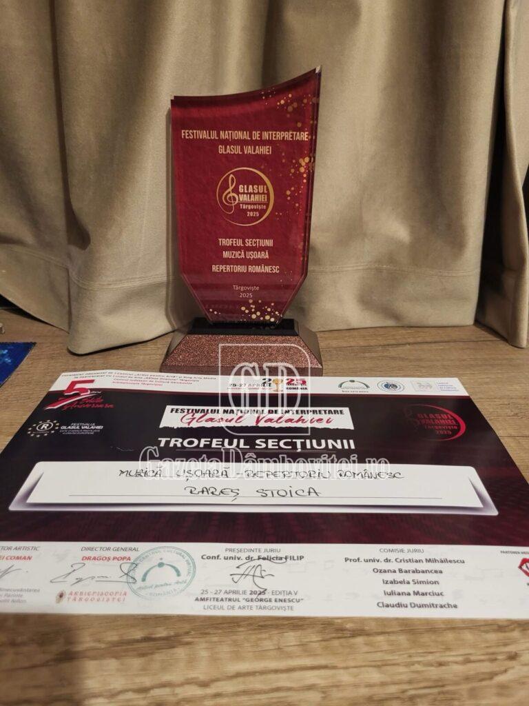diploma trofeu rares stoica
