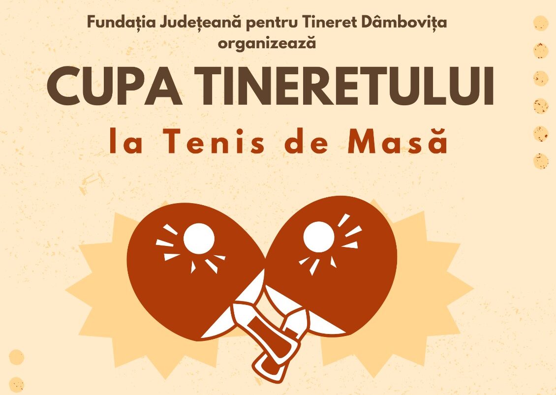 afis cupa tineretului la tenis de masa 2025