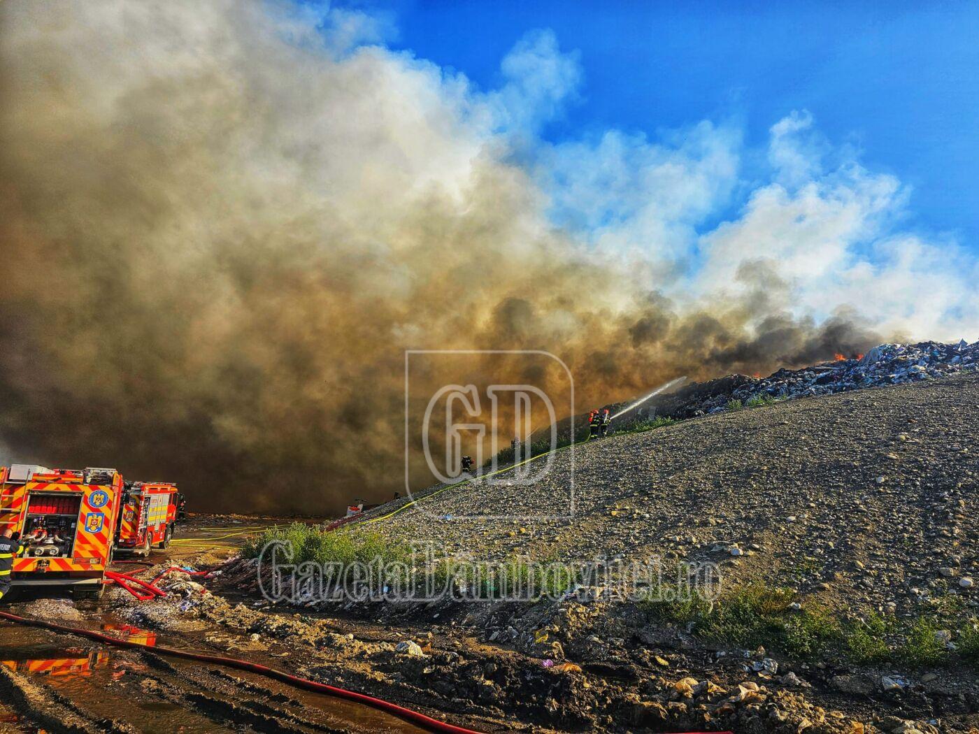 incendiu groapa de gunoi aninoasa