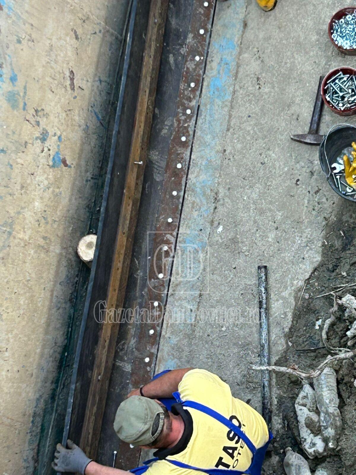 lucrări de înlocuire a unor componente mobile din cadrul barajului văcărești (1)