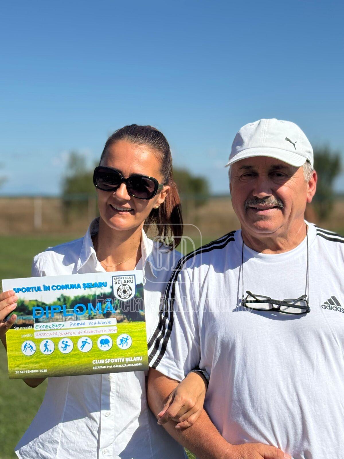 Diplomă de Onoare ,post-mortem pentru cel mai bun antrenor al Clubului Sportiv -Prda Vladimir a fost ridicată de fiica acestuia, Grigore Corina!