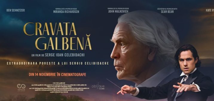 cravata galbena