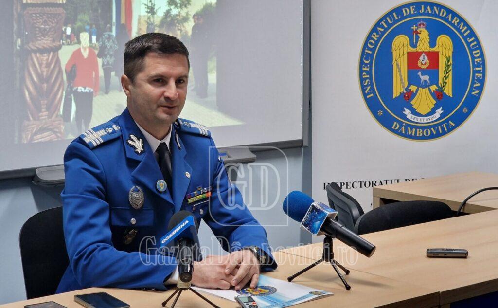 foto col. matei mihai, inspector șef al ijj dâmbovița