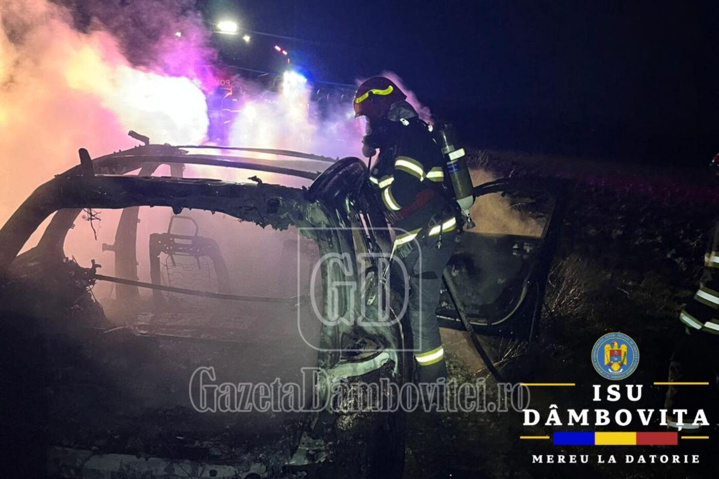 incendiu masina
