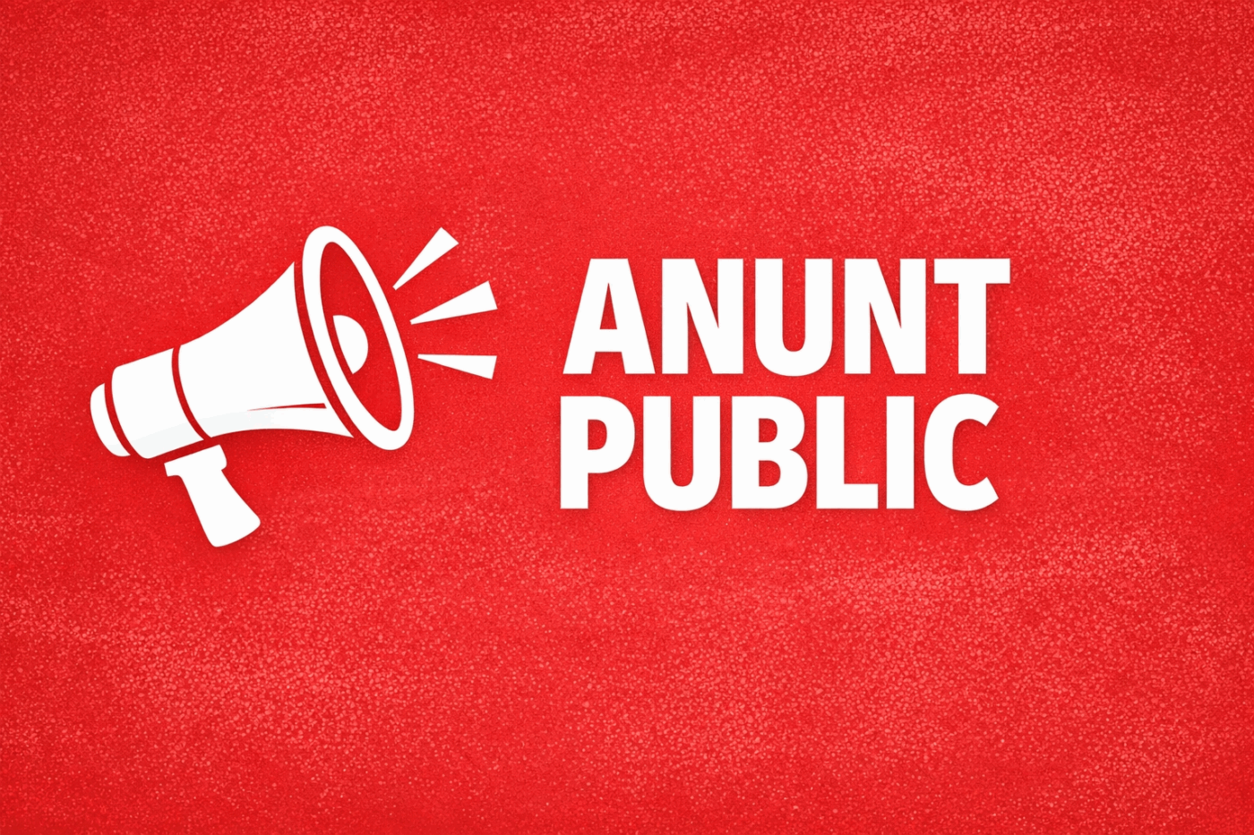 anunt public rosu