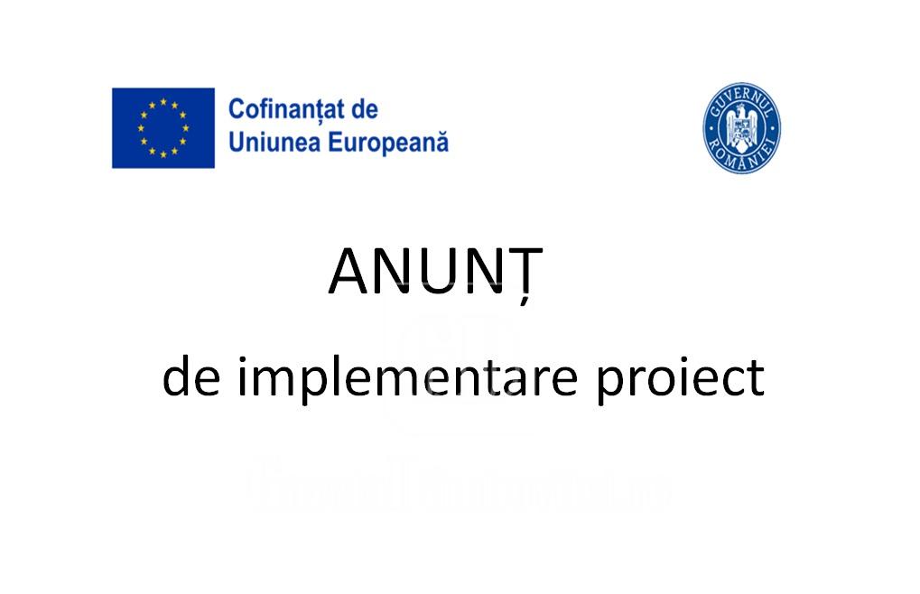 anunt implementare proiect bun