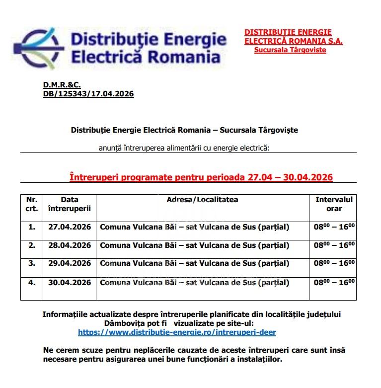 intreruperi electrica