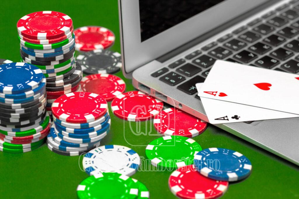 poker chips on the table