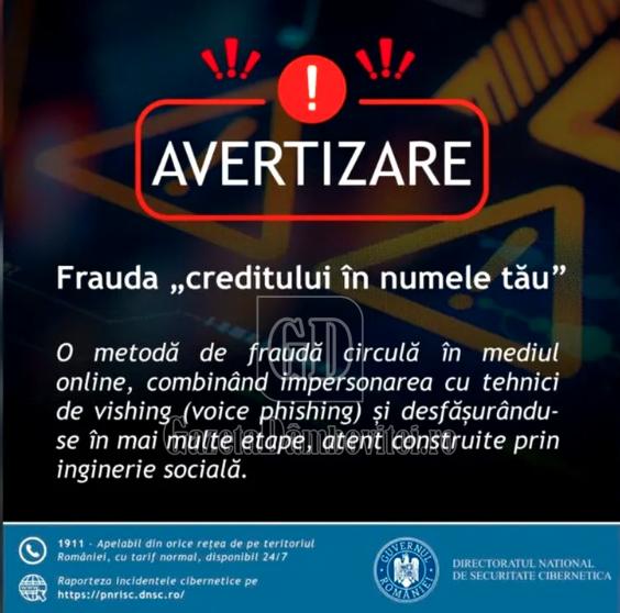 avertizare frauda