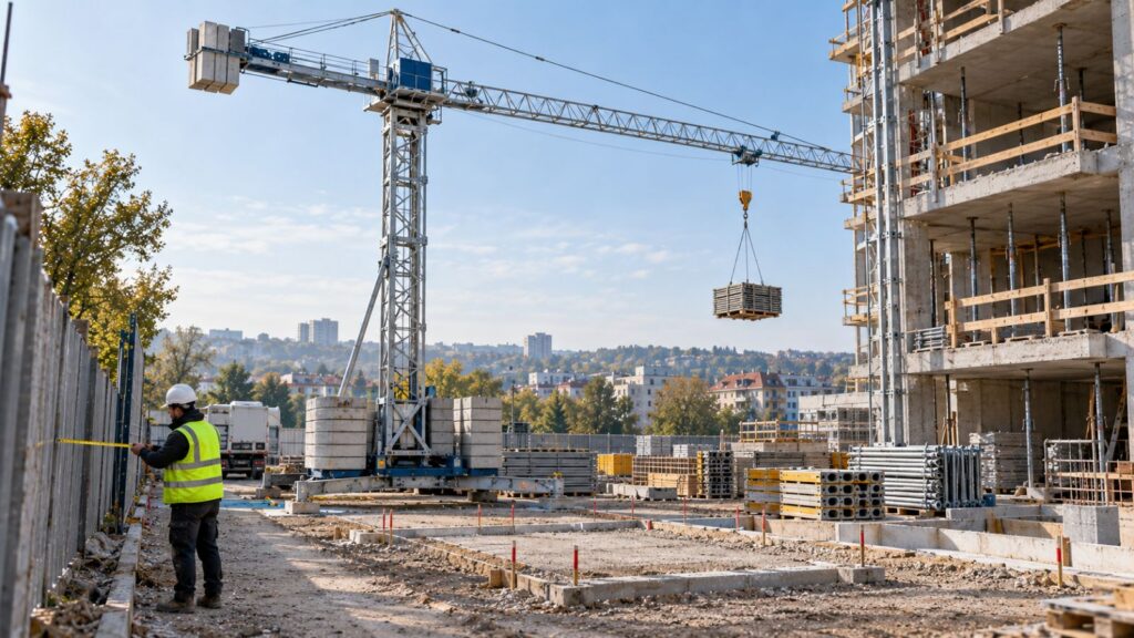 gazetadambovitei ro pe plan pare suficienta in teren raza si accesul pot schimba alegerea macaralei autoridicatoare