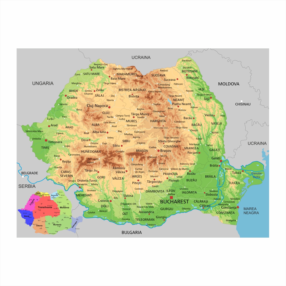 harta romaniei 1